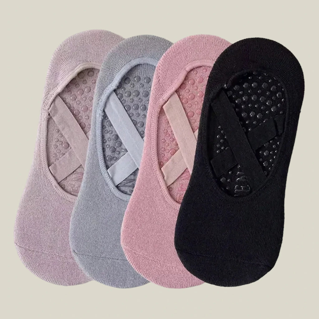 Pilates Grip Socks — Cross Band Style