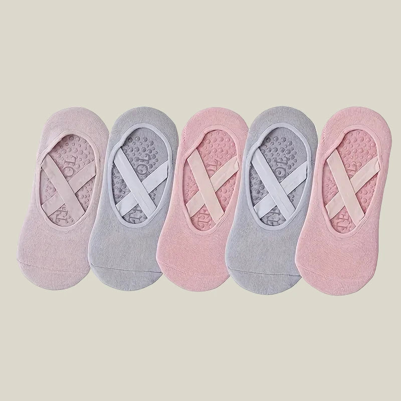 Pilates Grip Socks — Cross Band Style