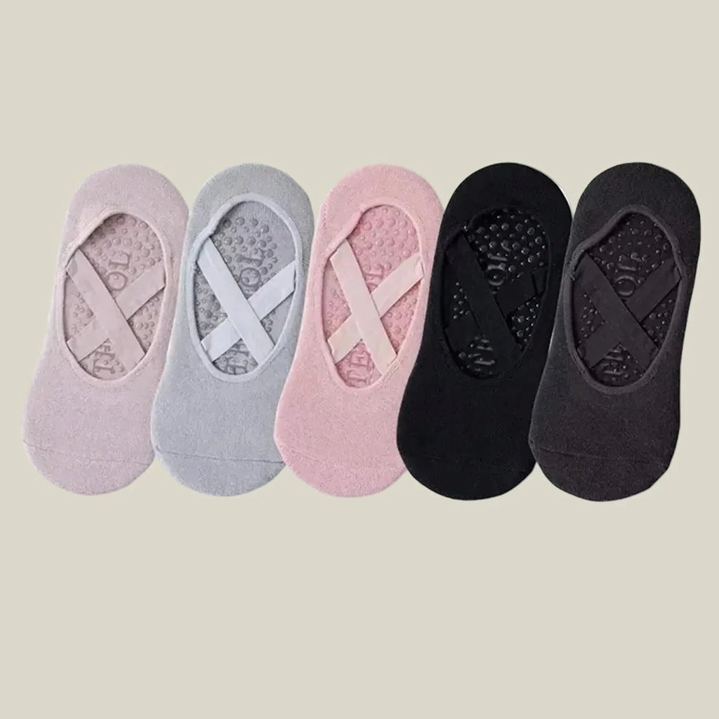 Pilates Grip Socks — Cross Band Style