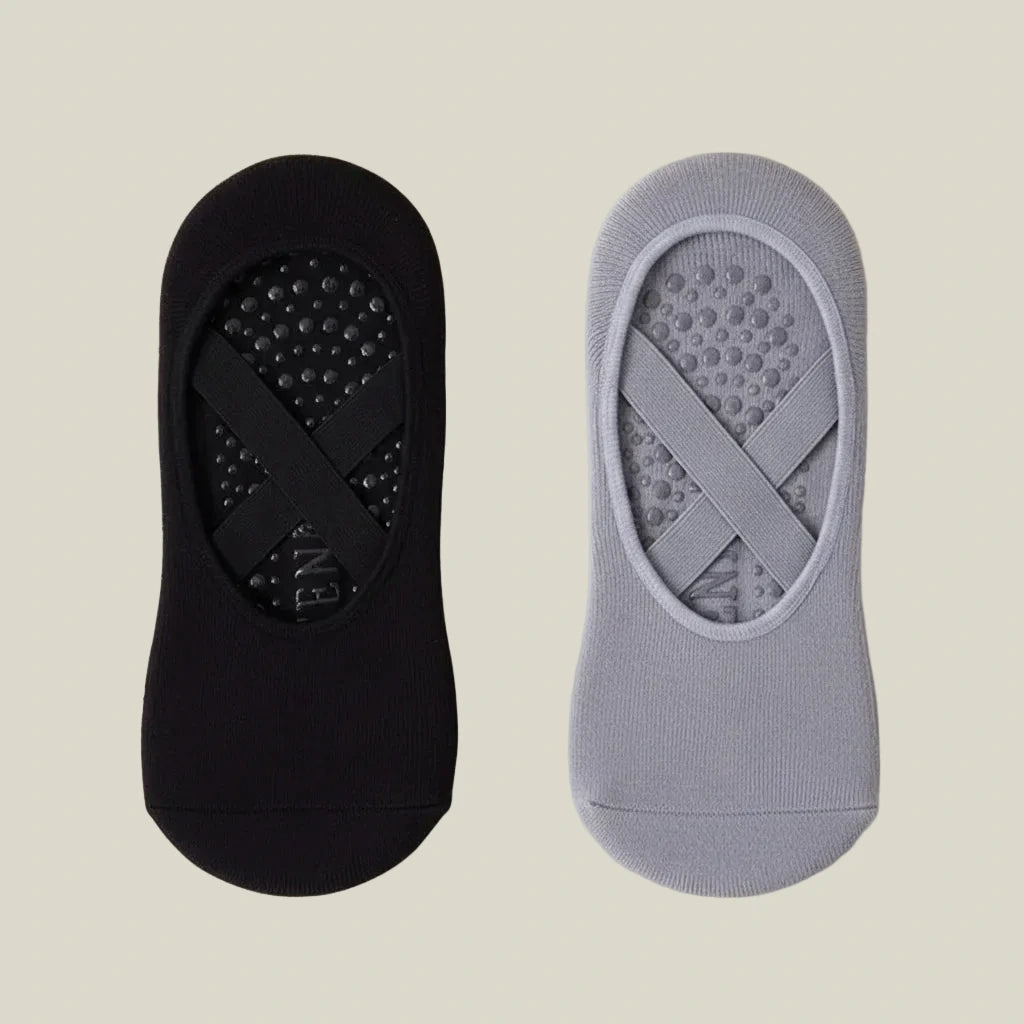 Pilates Grip Socks — Cross Band Style
