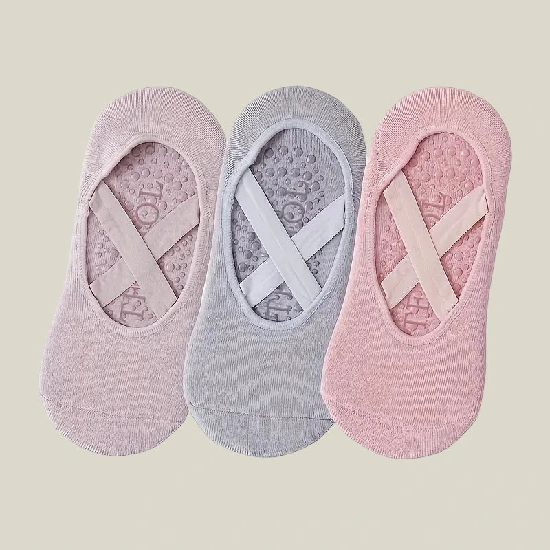 Pilates Grip Socks — Cross Band Style