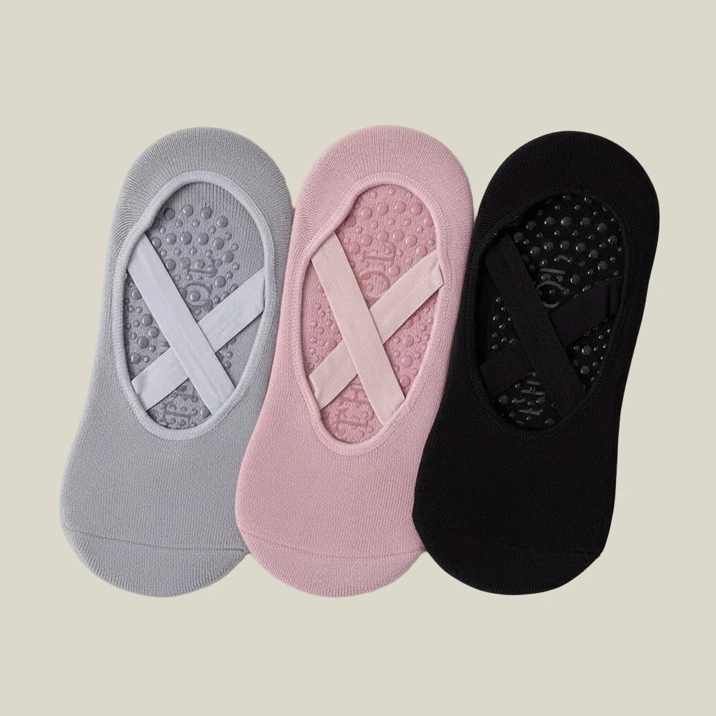 Pilates Grip Socks — Cross Band Style